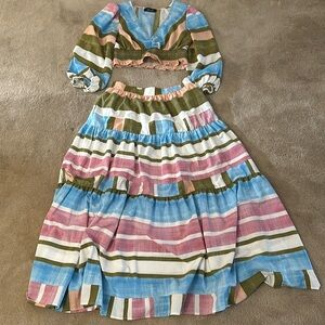 Top/skirt set from Fab’rik size large very colorful, chic and comfortable